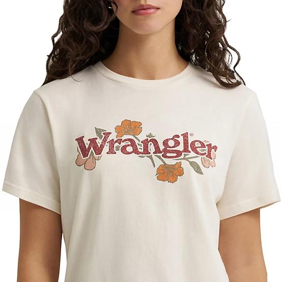 Wrangler Women's Floral T-Shirt White, M
