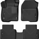 Husky Liners Weatherbeater Floor Mats | Fits 2024-2026 Honda CR-V (Includes Hybrid Models) | Front & 2nd Row, 3-pc Black - 99411