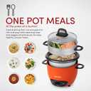AROMA 3-Cup (UnCooked) / 1.5Qt / 6-Cup Cooked Rice & Grain Cooker (ARC-743-1NGOR)