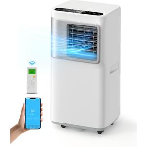 Portable-Air-Conditioners-16,000-Btu - AC Unit 5 in 1 Wifi Smart Air Conditioner with APP, Fan & Dehumidifier, Remote, 24H, Window Kits Included Cooling for Large Room Indoor