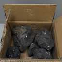 KINGRUI Black Lava Rock Natural Volcanic Stones 4"-7" Fish Tank Rocks for Aquariums,Shrimp,Betta,Aquascaping, Bonsai Substrate,Terrariums & Garden Landscape Rock-8lb 5pcs