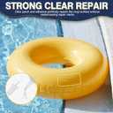 6 x Vinyl Repair Kit Transparent, Air Mattress Patch Kit Heavy Duty, Pool Liner Patch Waterproof, for TPU, EVA, ABS, PVC, Inflatables, Swimming Pool, etc (15ml 2pack)