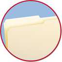 Smead File Folder, 1/2-Cut Tab, Assorted Positions, Legal Size, Manila, 100 per Box (15320)