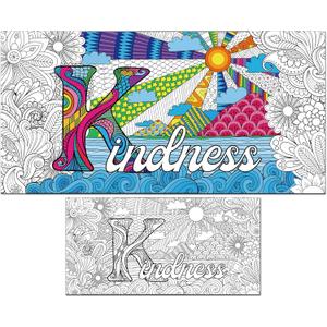 Giant Mandala Coloring Posters Large Motivational Coloring Posters Kindness Jumbo Coloring Tablecloth Big Coloring DIY Drawing for Kids Adults Art Craft Home Classroom Party