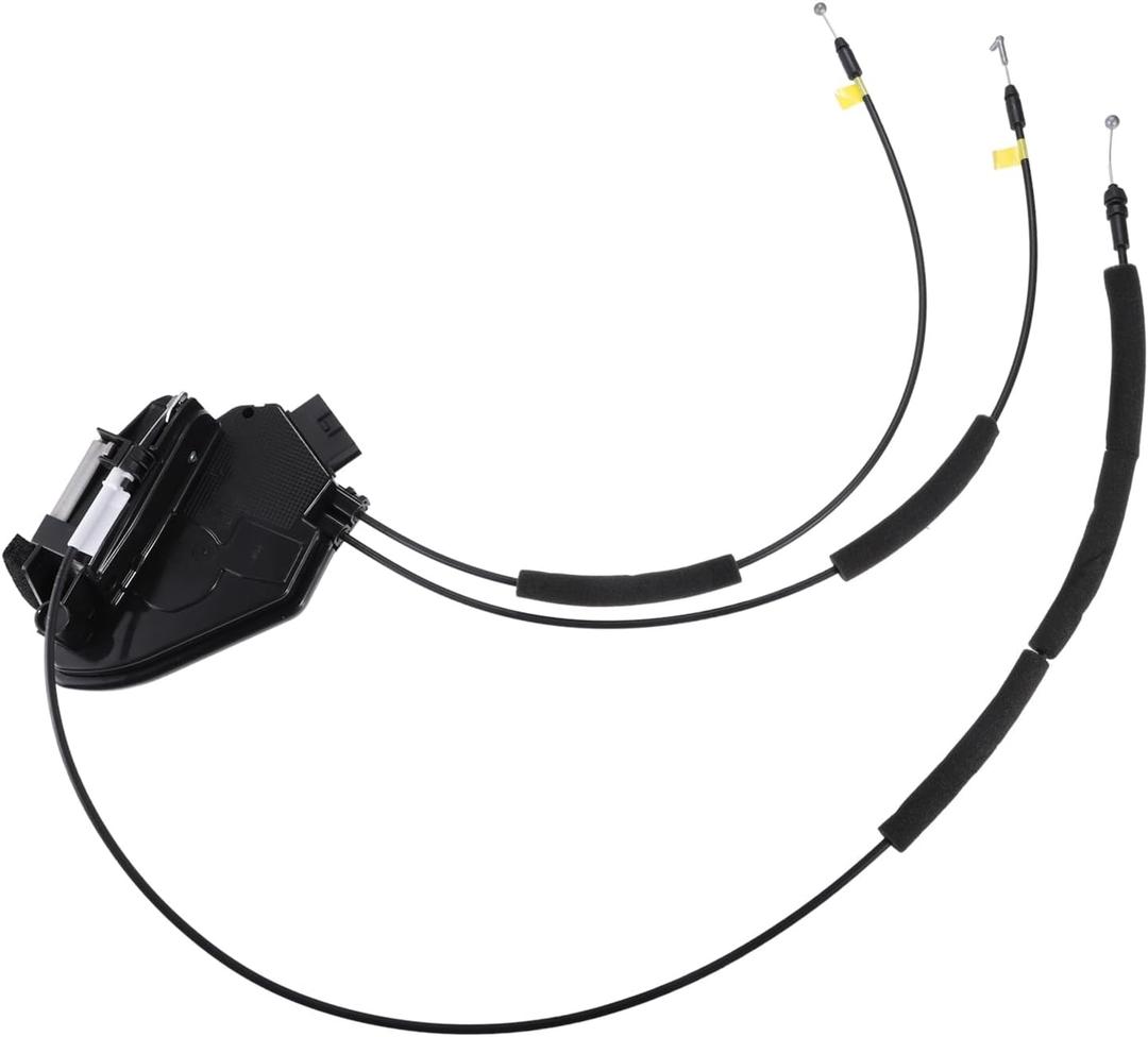 Rear Left Side Door Latch Actuator with Cable Assembly Fit for Nissan Pathfinder - Pack of 1 Black Premium Fit Design