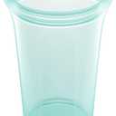 Zip Top Reusable Food Storage Bags | Large Cup [Teal] | Silicone Meal Prep Container | Microwave, Dishwasher and Freezer Safe | Made in the USA