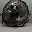 NewAir, WindPro18W, Wall Mounted 18 Inch High-Velocity Industrial Shop Fan with 3 Speed Settings, 3000 CFM,Black
