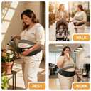 Plus Size Pregnancy Belly Band Extra Large Maternity Support Belt for Belly, Waist & Back Pain Relief Adjustable & Breathable Belly Band for 3XL/4XL Moms (Fits Waist 43"-59", Black)