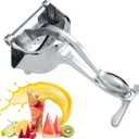 Premium Heavy Duty Hand Juicer Press - Manual Citrus & Fruit Juice Squeezer for Oranges, Lemons, Pomegranates - Dishwasher Safe, Easy Clean Extractor