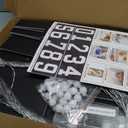 4FT Marquee Light Up Numbers, Black Giant Marquee Number Big Mosaic Number for 40th Birthday Party Decorations Backdrop 70 Anniversary Decor, Pre-Cut Frame Large Number 70