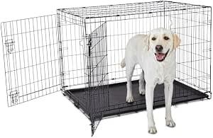 Animaze 2-Door Folding Dog Crate, 42.8" L x 28.7" W x 30.3" H