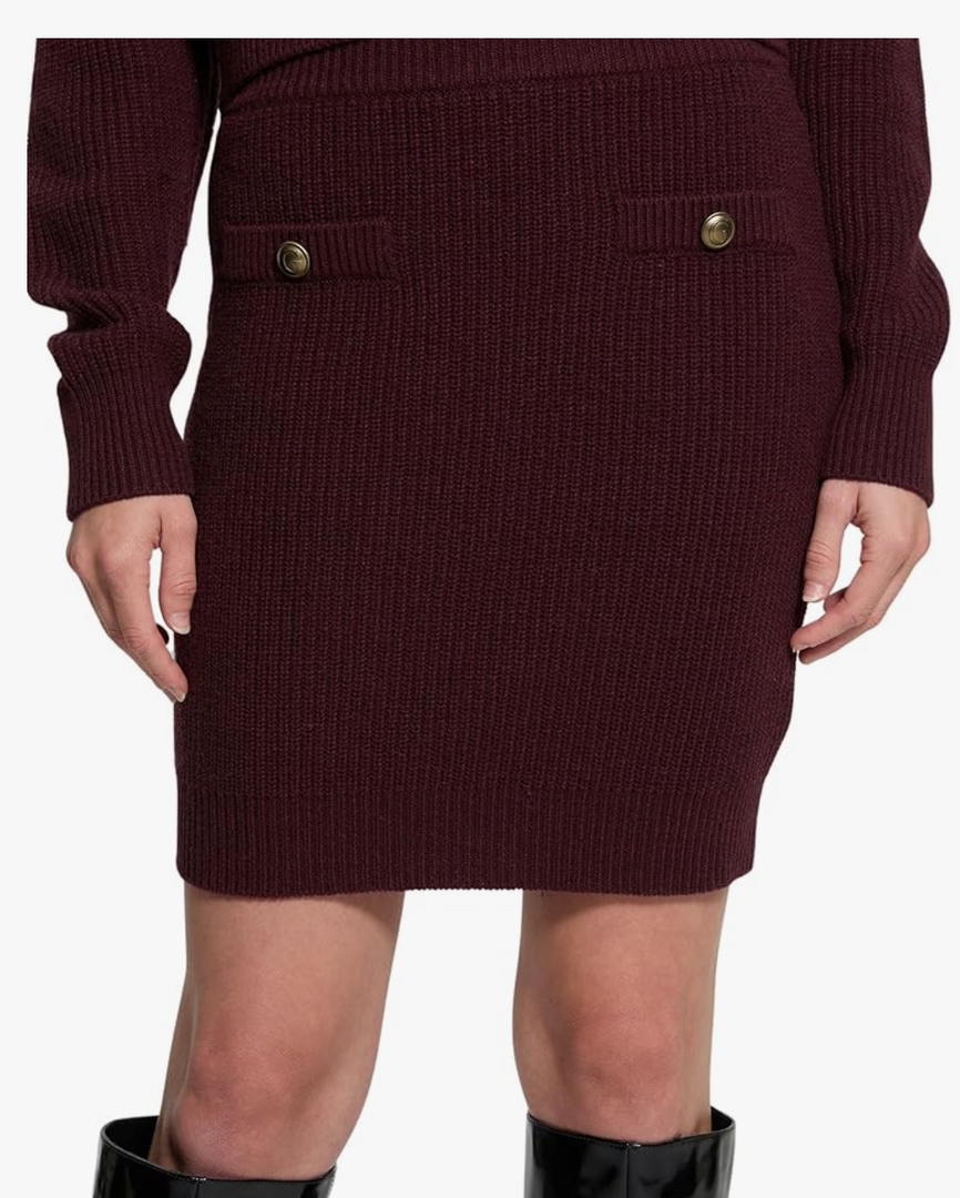 GUESS Women's Zylee Skirt Sweater XL