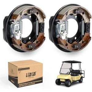 10L0L Golf Cart Brake Assembly, Rear Brake Cluster Driver Side & Passenger Side fit Club Car DS & Precedent 1995-Up,EZGO 1982-Up,fit Yamaha 1982-2006, OEM# 101823301, 103380202, 17081G1, J17-27209-00