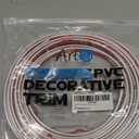 Art3d 30 Ft Peel and Stick Flexible Vinyl Molding Trim for Wall Tile Edges, Kitchen backsplash, Mirrior Frame in Mirror in White