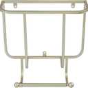 MyGift 2-in-1 Bathroom Magazine Rack with Toilet Paper Holder, Wall Mounted Bathroom Magazine Holder, Modern Brass Tone Metal Magazine Organizer Storage for Home or Office