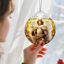 Religious Christmas Ornaments - Archangel Michael Ornament | Christmas Tree Ornament | Xmas Tree Decor - Spiritual Guardian Gift, Holiday Keepsake, Gift Ideas & Holiday Present (3014-baby Ceramic-14)