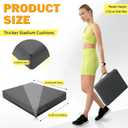 2 Pcs Stadium Seat Cushions Water-Repellent Bleacher Seat Cushions Indoor & Outdoor Seat Cushion for Bleachers Portable Stadium Cushion for Sports Events, Office Chairs, Beaches (Dark Grey)