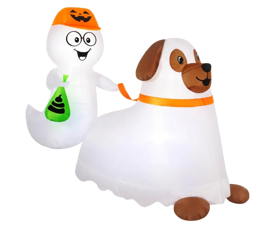 Holiday Home® Inflatable Ghost with Dog