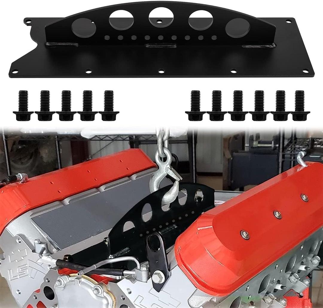 LS Engine Lift Plate Engine Hoist Picker Crane Lift Plate Fit for Chevy LS Series LSX LS LS1 LS2 LS3 LQ4 6.0 6.2 5.3 4.8 Gen III 3