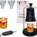Candle Warmer lamp with Free Candle lamp Warmer Electric Candle with Timer and 2 Bulbs Dimmable Candle Warmer Lantern for Scented Wax Candle Warming lamp for Home Decor and Christmas Gift