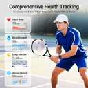 Smart Watches for Women/Men Android iPhone, [1.85" AMOLED Screen] Smartwatch Fitness Tracker 3ATM Waterproof with Bluetooth Calls, AI Control, Heart Rate/SpO2/Sleep Monitor, 7 Days Battery
