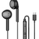 MAS CARNEY USB C Earbuds Wired Ear Buds for Samsung Galaxy S25 S24 S23 S22 S21 S20 Ultra FE A16 A17 A26 A36 A53 5G A56 Z Fold 6 USBC in-Ear Headphones Wired Type C Earbud Earphones Headsets with Mic