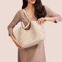 Woven Tote Bag for Women Woven Leather Purse