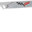 Chevrolet Corvette C6 Grand Sport Metal License Plate Frame Holder (Chrome & Logo Top)