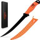 KastKing Speed Demon Pro Fillet Knife - Razor Sharp G4116 German Stainless-Steel Blade, Professional Level Knives for Filleting and Boning, Non-Slip Handles, Includes Protective Sheath