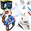 HISTOYE Laser Tag Guns Set of 2 with Projector Lazer Shooting Game for Kids Teens Adults with Digital LED Score Display Birthday Easter Toys for 6 7 8 9 10 11 12+Year Old Boys Girls