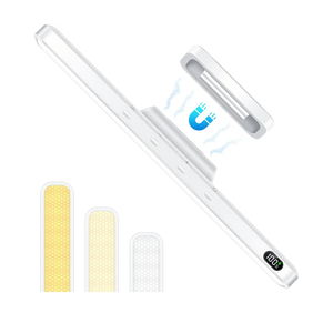 3W Magnetic Light Bar, Eye-Friendly Makeup Lighting, 2000mah Vanity Lights for Mirror with Battery Display, Button Control Rechargeable Light Bar for Cabinet, Closet, Bathroom and Desk