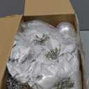 68 Pcs Christmas Tree Balls Ornaments Set Complete Christmas Tree Decorations Glitter Poinsettia Flowers Christmas Ornaments Tree Topper Ribbons Hanging Decor for Xmas Holiday(Rose Gold and Silver)