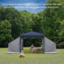 KAMPKEEPER Side Tent,1/2 Person Camping Tent for 10' x 10' Pop Up Canopy, Easy Set Up Gazebo,Compatible with 10' Wide Canopy Tent