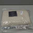 Americanflat 50x60 Throw Blanket - Soft and Breathable Cotton Throw Blanket for Couch, Bed, Chair - Decorative Blankets Perfect for Home, Office, or Outdoor Use - Cream and Beige Birds Eye Design