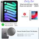 OMOTON PAPERSENSE 2 Pack Paper Screen Protector for iPad Mini 7 A17 Pro Mini 6 6th(2024/2021, 8.3-inch), Anti-glare Matte PET Film with Easy Installation Tray, Draw Like on Paper, Ultra-Responsive