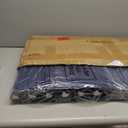 Henoyso 12 Pack 2 Inch Plastic 3 Ring Binder Round Ring, Bulk 2 Inch Flexible Binders Hold 490 Sheets Letter Size with Pocket, Document Organizer for Back to School Classroom Office (Navy Blue)