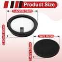8 Pcs Vacuum Cleaner Filter Replacement Compatible with SMOTURE VAC01 VAC02 VC 70，for Ozeeco EC01 Cordless Vacuums