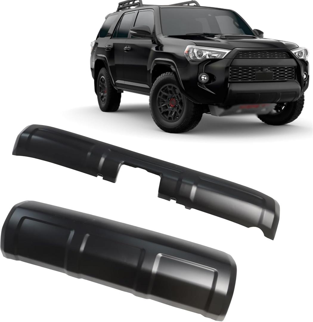 2pcs Front & Rear Bumper Lower Valance Panel Molding Compatible with 4Runner 2014-2023 Matte Black Lower Valance Panel