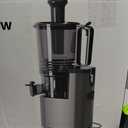 J8 Cold Press Juicer, 6.5" Extra Wide Feed Chute Juicer Machines, 350W Slow Juicer Machines with High Juice Yield for Whole Vegetables & Fruits, BPA Free (Titanium Gray)