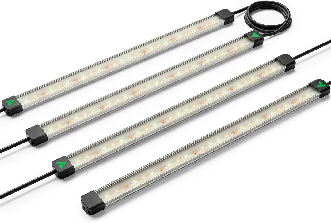 VIVOSUN Lumaray LED Grow Light Bars 16(4-Bar), Full Spectrum Side Lighting with 60% Red Light up to 25% Yields for Grow Tents, Greenhouses, Magnet Reliability Upgraded, SGS Compatible