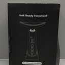 2025 Upgraded Red Light Therapy for Face Portable Charging Dock, Facial Neck Massager 3 Heat Settings, Vibrating Face Massage, 9-Color LED Light & 30-Day Battery | Home Spa Travel Skincare - Black