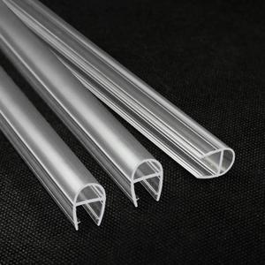 KOLAKO Shower Door Seal, 3PCS x 39.37 Inch Glass Door Sweep for 3/8Inch Frameless Shower Doors Side Seal Strip U-Type Waterproof Sealing Jam to Stop Leak