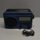 Digital AM FM Shortwave Radio with Best Reception,4000mAh Rechargeable Portable Radio with NOAA Weather Alert, Big Speaker, Digital Tuner and Stereo Earphone,Support Micro SD Card and USB MP3 Player (Blue)