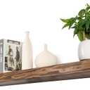 Rusitc Floating Shelves 48 inch Long 8 "deep Set of 1, Heavy Duty Wood Wall Mounted Shelves for Bathroom Living Room Kitchen,Book Shelves with Thickened Hidden Bracket-Walnut
