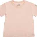Mon Chou Premium Short Sleeve Shirt - Ultra Soft, 100% Pima Cotton Crew Neck Baby T Shirts - Organic Cotton Baby Clothes (Pink), Size 6-9 M