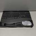 Wireless Keyboard and Mouse Combo, 2.4G Full Size Wave Keys Ergonomic Keyboard with Wrist Rest and 3-Level DPI Adjustable Wireless Ergonomic Mouse for Windows, Mac OS Desktop/Laptop/PC(Graphite)