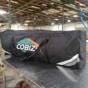 COBIZI Canopy 10x20 Pop Up Canopy Tent with 6 Sidewalls, One Push Party Tents for Parties Outdoor Wedding Waterproof Gazebo Commercial Event Tent with Sandbags, Black