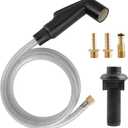 Hygie Rinse Oil Rubbed Bronze Kitchen Spray Attachment/Hose/Holder Set, Compatible with Moen/Delta Faucet, Kitchen Side Sprayer, 1/4'' Female Thread, ABS Plastic, 1-Pack