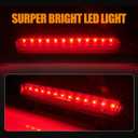 Third 3rd Brake Light, LED High Mount Stop Light Replacement for 2000 2001 2002 2003 2004 2005 2006 Chevy Tahoe Suburban/GMC Yukon XL Denali, Rear Center Cab Roof Tail Lamp (Black)