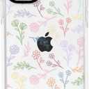 NITITOP Compatible for iPhone 12/12 Pro Case Cute Flower Floral Clear for Women Girl Ultra Slim Crystal Shockproof Soft TPU Anti-Yellow Protective Phone Cover - Colorful